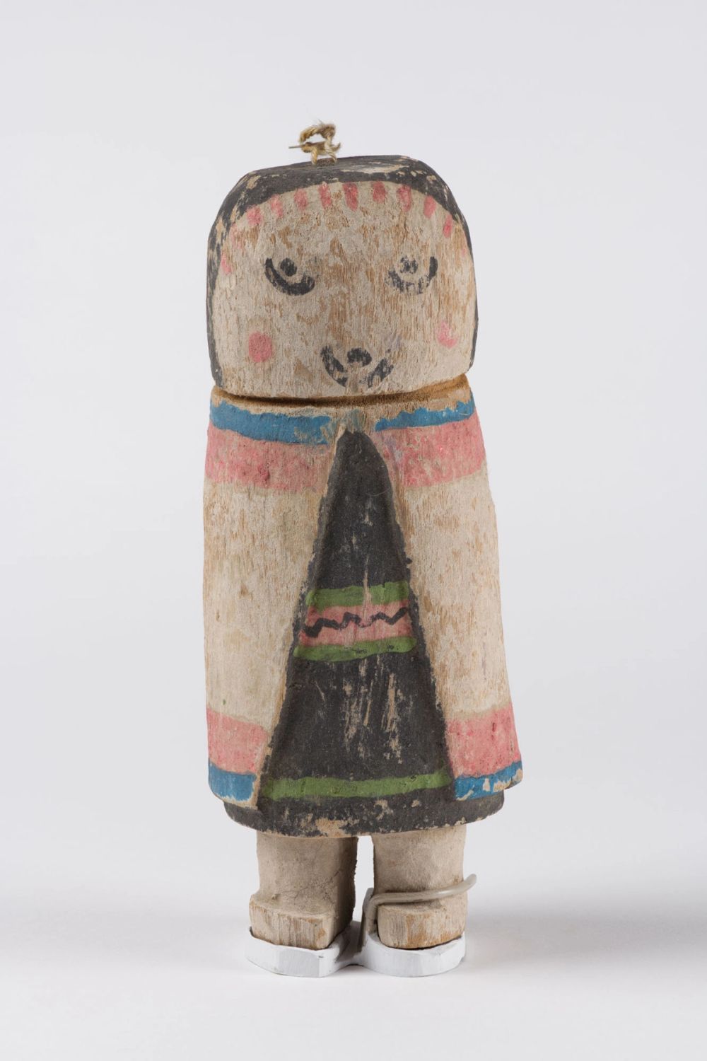 Hahay'iwùuti Tihu (Grandmother Kachina Doll), late 19th century, cottonwood and pigment
