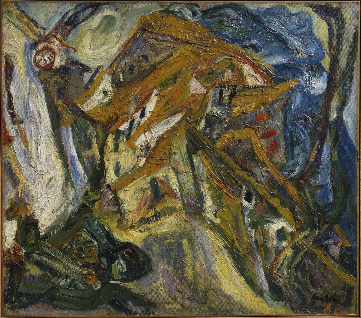 Chaïm Soutine, View of Céret, ca. 1921–22, oil on canvas